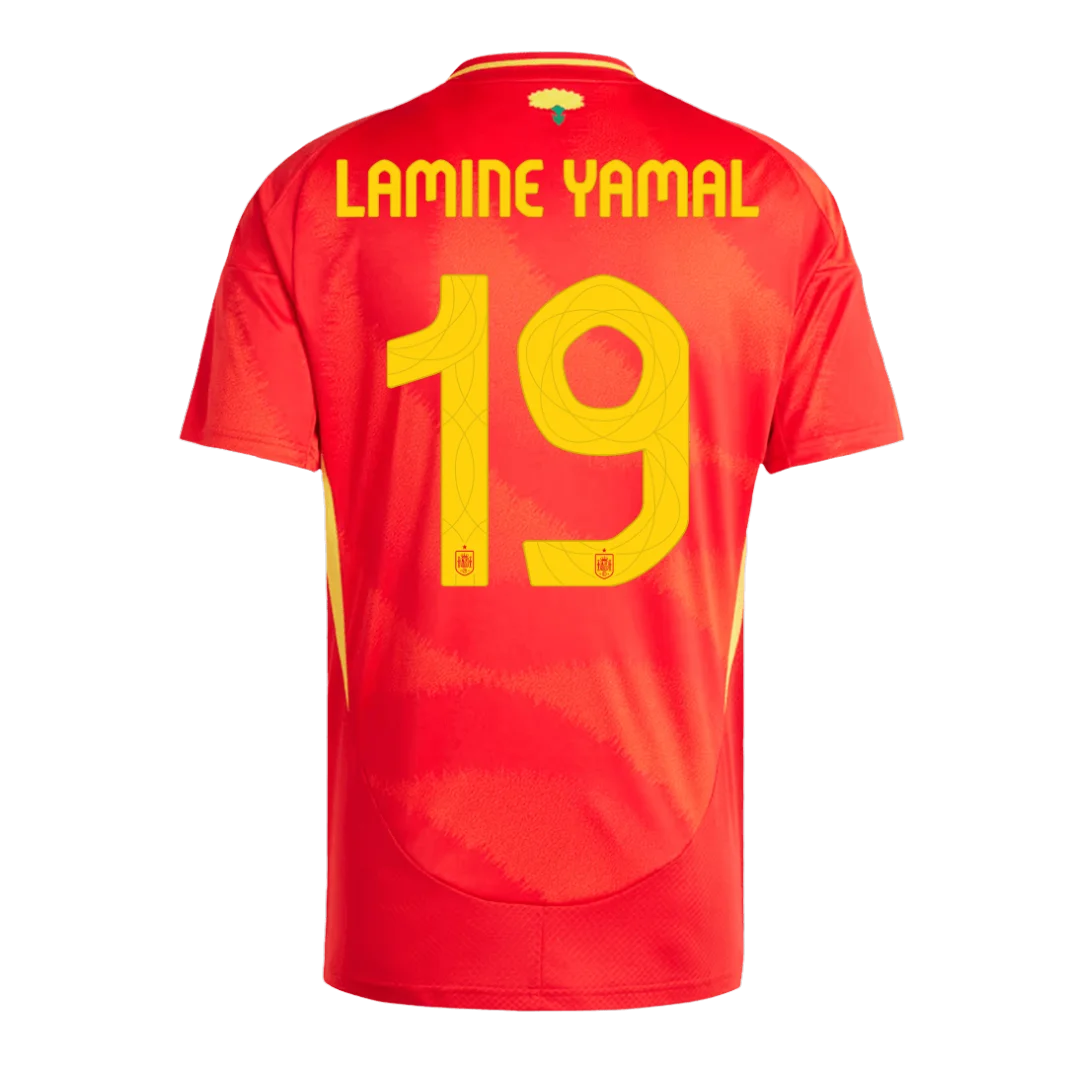LAMINE YAMAL NO.19 Camiseta España Primera Equipacion 2024 LAMINE YAMAL NO.19 Camiseta Espana Primera Equipacion 2024