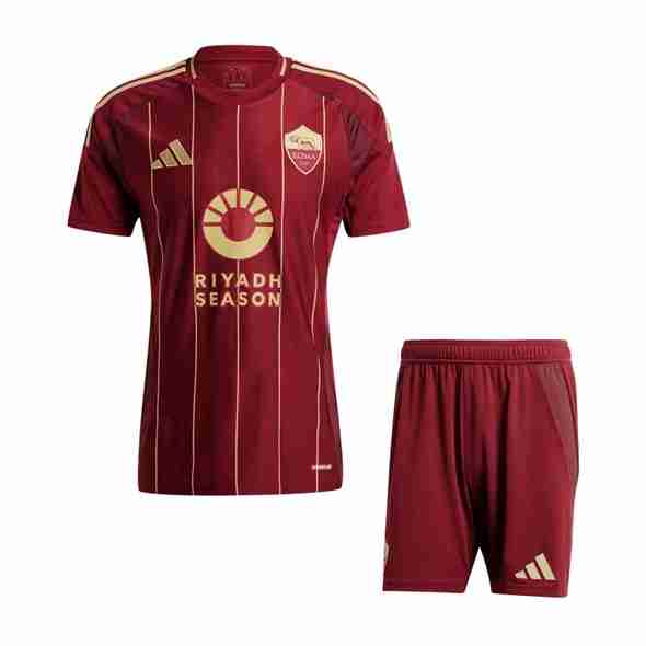 Camiseta AS Roma 1ª Niño 2024-2025 Maillot 1rd Ensemble Enfant AS Roma 2024 2025