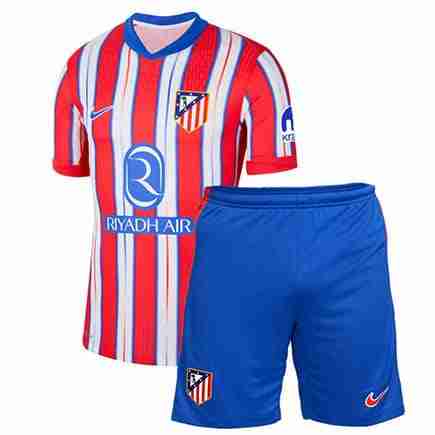 Maillot 1rd Ensemble Enfant Atletico Madrid 2024 2025 Maillot 1rd Ensemble Enfant Atletico Madrid 2024 2025