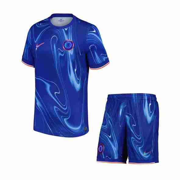 Camiseta Chelsea 1ª Niño 2024-2025 Maillot 1rd Ensemble Enfant Chelsea 2024 2025