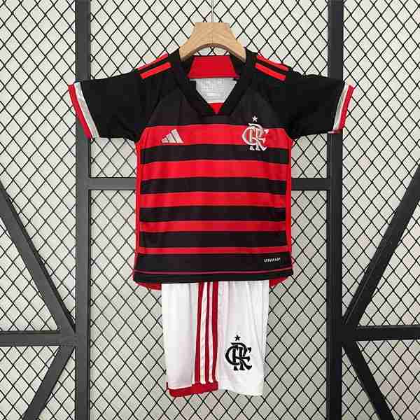 Camiseta Flamengo 1ª Niño 2024-2025 Maillot 1rd Ensemble Enfant Flamengo 2024 2025