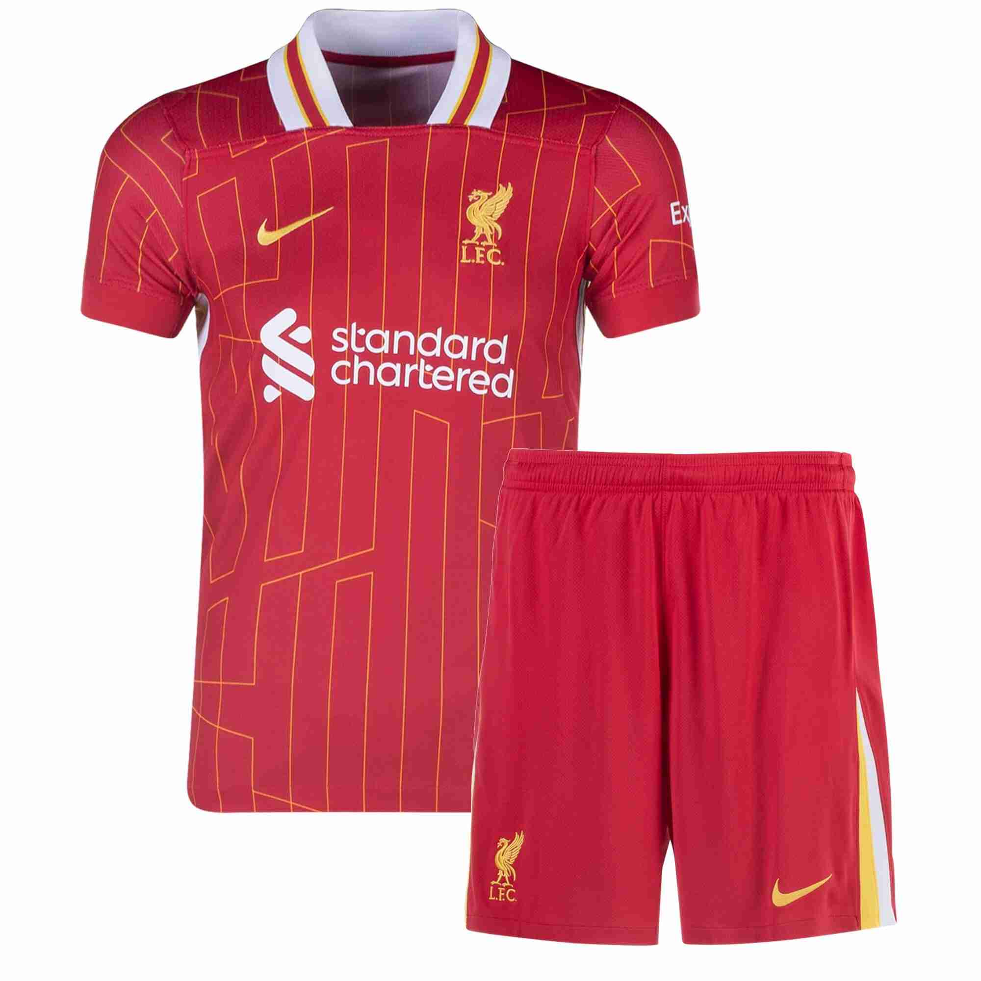 Camiseta Liverpool 1ª Niño 2024-2025 Maillot 1rd Ensemble Enfant Liverpool 2024 2025