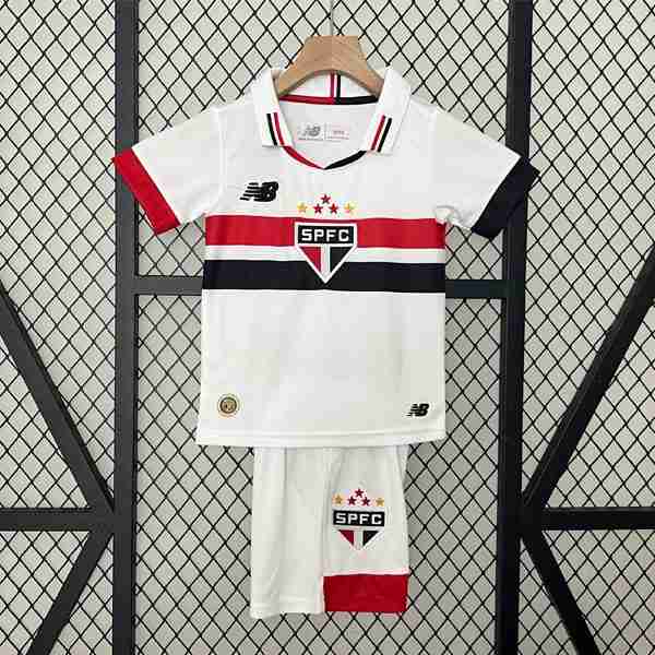 Camiseta Sao Paulo 1ª Niño 2024-2025 Maillot 1rd Ensemble Enfant Sao Paulo 2024 2025
