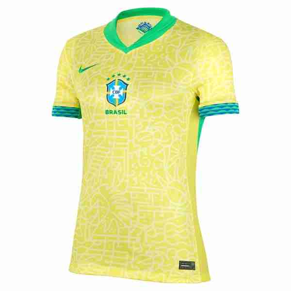 Camiseta Brasil 1ª Mujer 2024 Maillot 1rd Femme Bresil 2024