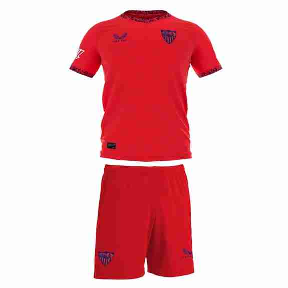 Camiseta Sevilla 2ª Niño 2024-2025 Maillot 2rd Ensemble Enfant Seville 2024 2025