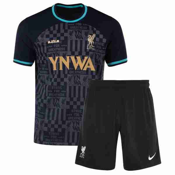 Camiseta Liverpool X Lebron James Niño 2024-2025 Maillot Ensemble Enfant Liverpool X Lebron James 2024 2025