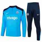 Sweat Entrainement Chelsea 2024 2025 Bleu
