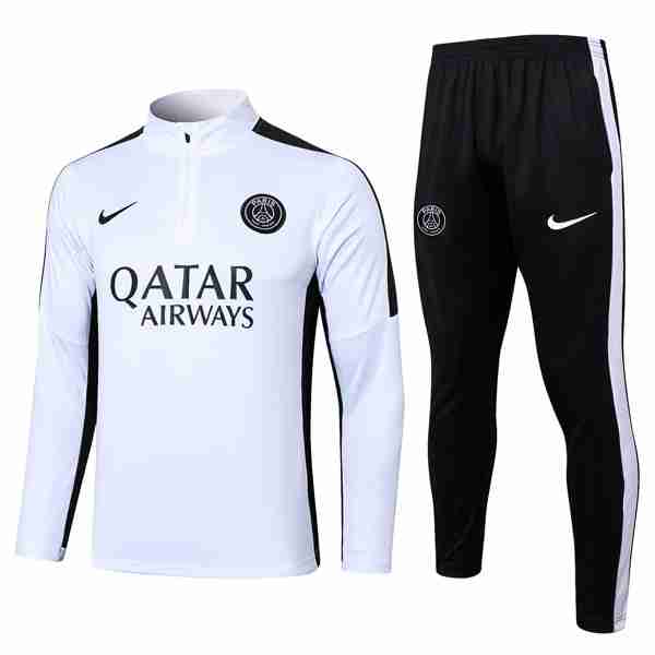 Sudadera De Training PSG 2024-2025 Blanco Sweat Entrainement Paris Saint Germain 2024 2025 Blanco