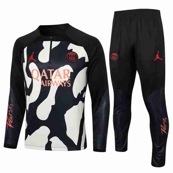 Sudadera De Training PSG 2024-2025 Negro Amarillo Sweat Entrainement Paris Saint Germain 2024 2025 Noir Jaune