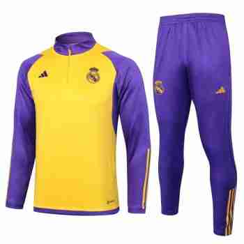 Sweat Entrainement Real Madrid 2024 2025 Jaune Purpura