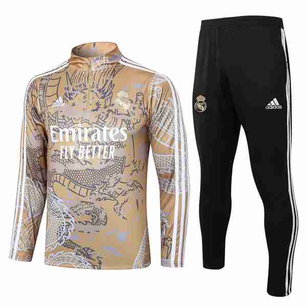 Sudadera De Training Real Madrid 2024-2025 Amarillo Sweat Entrainement Real Madrid 2024 2025 Jaune