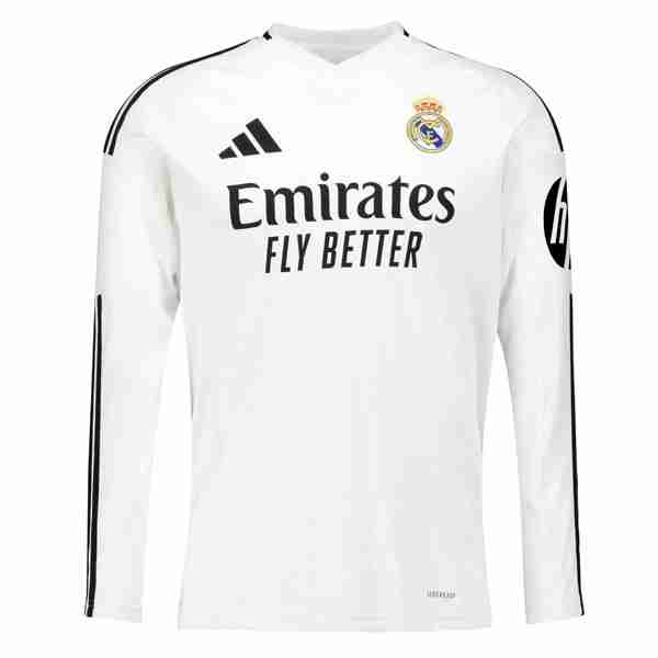 Tailandia Camiseta Real Madrid 1ª ML 2024-2025 Thailande 1rd Manches Longues Maillot Real Madrid 2024