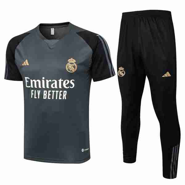 Camiseta Barcelona Conjunto Completo 2024-2025 Gris Thailande Ensemble Maillot Entrainement Barcelone 2024 2025 1