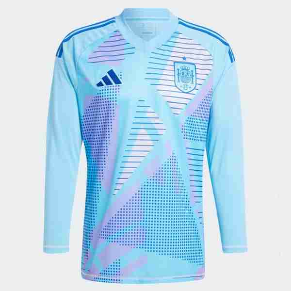 Tailandia Camiseta España 1ª Portero ML 2024 Thailande Gardien Manches Longues Espagne 2024
