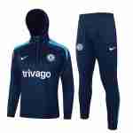 Survetement A Capuche Chelsea 2024 2025 Bleu