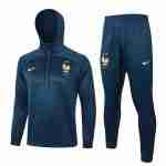 Survetement A Capuche France 2024 2025 Bleu