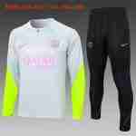 Sweat Entrainement Ensemble Enfant Paris Saint Germain 2024 2025 Gris