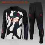 Sweat Entrainement Ensemble Enfant Paris Saint Germain 2024 2025 Noir Blanc