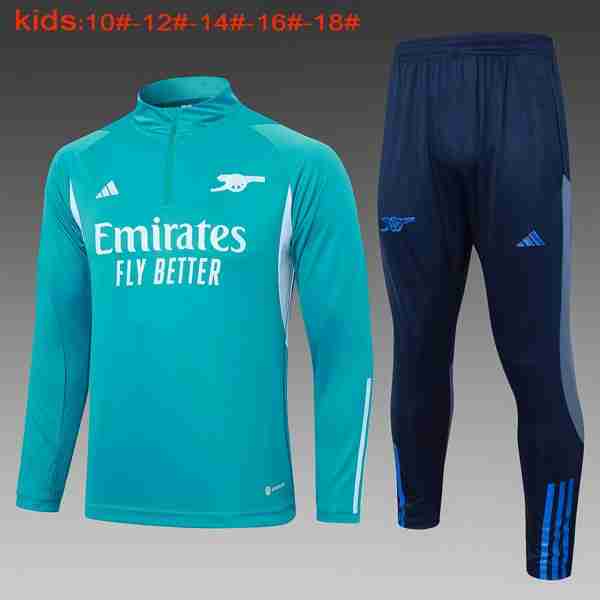 Ninos Sudadera De Training Arsenal 2024-2025 Azul Sweat a Capuche Ensemble Enfant Arsenal 2024 2025