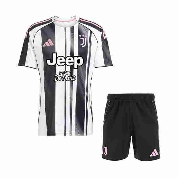 Camiseta Juventus 1ª Niño 2025-2026 Maillot 1rd Ensemble Enfant Juventus 2025 2026 1