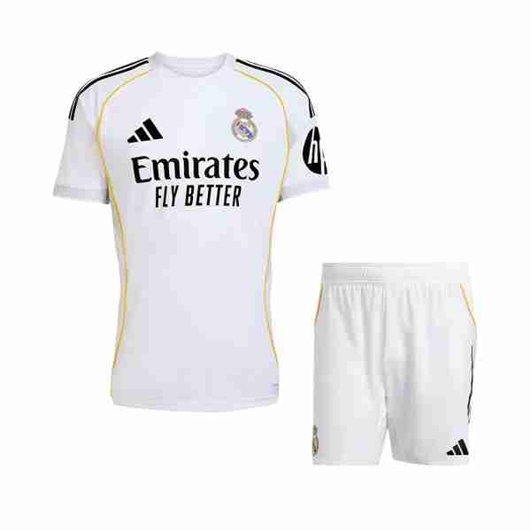 Camiseta Real Madrid 1ª Niño 2025-2026 Maillot 1rd Ensemble Enfant Real Madrid 2025 2026 1