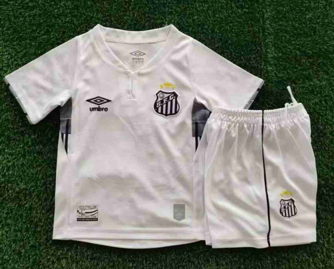 Maillot 1rd Ensemble Enfant Santos FC 2025 2026 Maillot 1rd Ensemble Enfant Santos FC 2025 2026