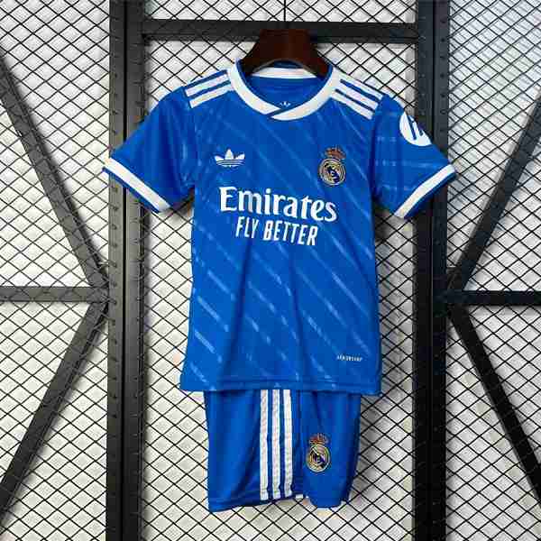 Camiseta Real Madrid 3ª Niño 2025-2026 Maillot 3rd Ensemble Enfant Real Madrid 2025 2026 1