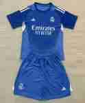 Maillot Gardien Ensemble Enfant Real Madrid 2025 2026 Bleu
