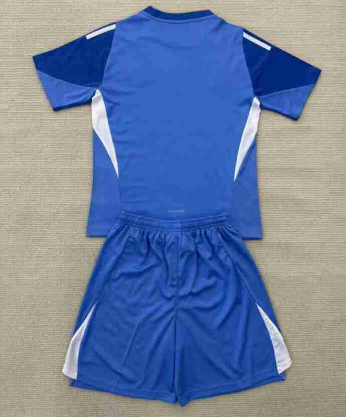 Maillot Gardien Ensemble Enfant Real Madrid 2025 2026 Bleu_1