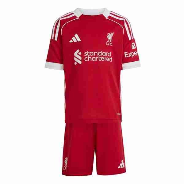 Camiseta Liverpool 1ª Niño 2025-2026 Maillot 1rd Ensemble Enfant Liverpool 2025 2026 1