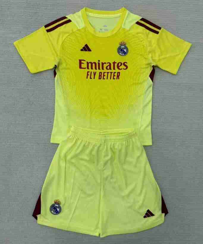 Maillot Gardien Ensemble Enfant Real Madrid 2025 26 Maillot Gardien Ensemble Enfant Real Madrid 2025 26