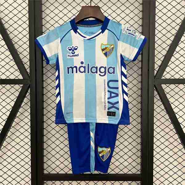 Camiseta Málaga 1ª Niño 2025-2026 Maillot Malaga 1rd Ensemble Enfant 2025 2026