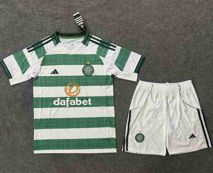 Maillot 1rd Ensemble Enfant Celtic Glasgow 2025 2026 Maillot 1rd Ensemble Enfant Celtic Glasgow 2025 2026