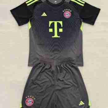 Maillot Gardien Ensemble Enfant Bayern Munich 2025 2026 Gris