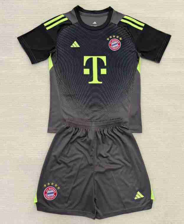 Maillot Gardien Ensemble Enfant Bayern Munich 2025 2026 Gris Maillot Gardien Ensemble Enfant Bayern Munich 2025 2026 Gris
