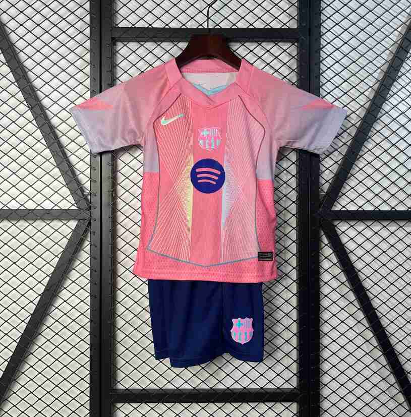 Maillot Spécial Ensemble Enfant Barcelone 2025 2026 Rosa Maillot Special Ensemble Enfant Barcelone 2025 2026 Rosa
