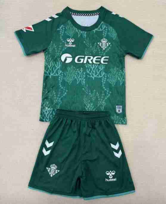 Maillot Spécial Ensemble Enfant Real Betis 2025 2026 Vert Maillot Special Ensemble Enfant Real Betis 2025 2026 Vert