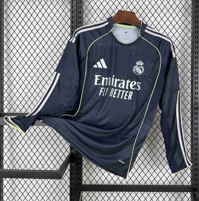 Thailande 2rd Manches Longues Maillot Real Madrid 2025 2026 Thailande 2rd Manches Longues Maillot Real Madrid 2025 2026