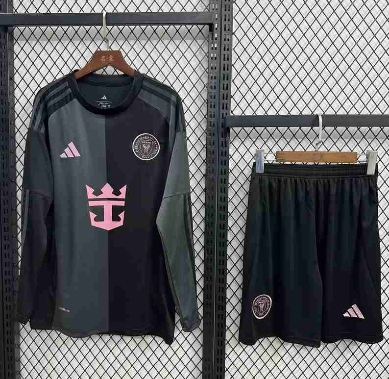 Thailande Ensemble Maillot 1rd Manches Longues Inter Miami 2025 2026 Thailande Ensemble Maillot 1rd Manches Longues Inter Miami 2025 2026