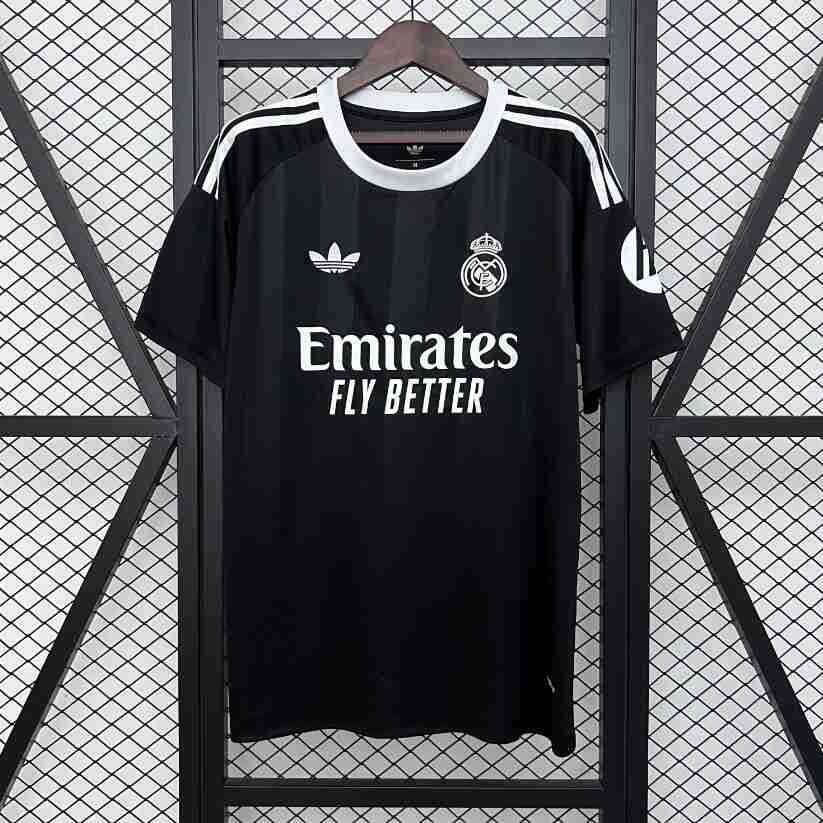 Thailande Gardien Maillot Real Madrid 2025 2026 Noir Thailande Gardien Maillot Real Madrid 2025 2026 Noir