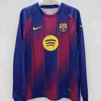 Thailande Maillot 1rd Manches Longues Barcelone 2025 2026