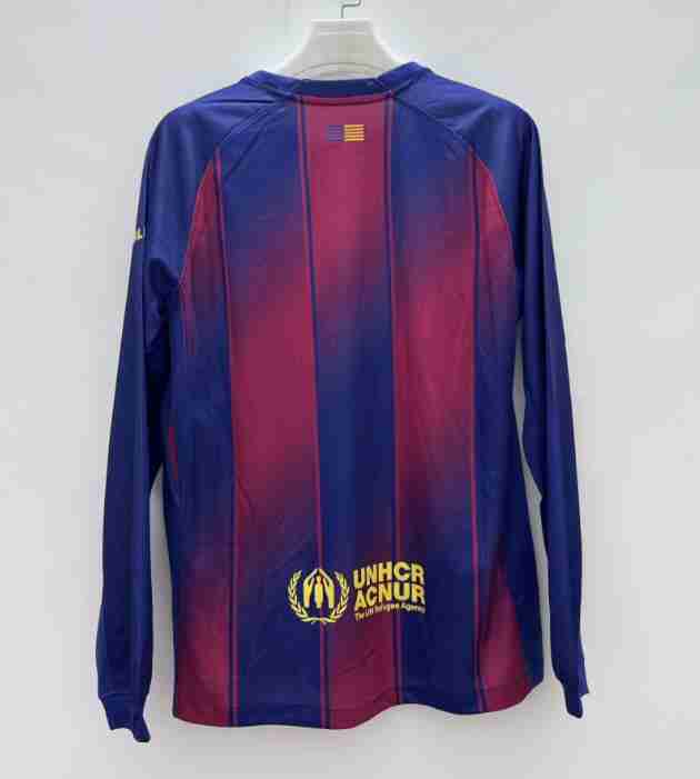 Thailande Maillot 1rd Manches Longues Barcelone 2025 2026_1