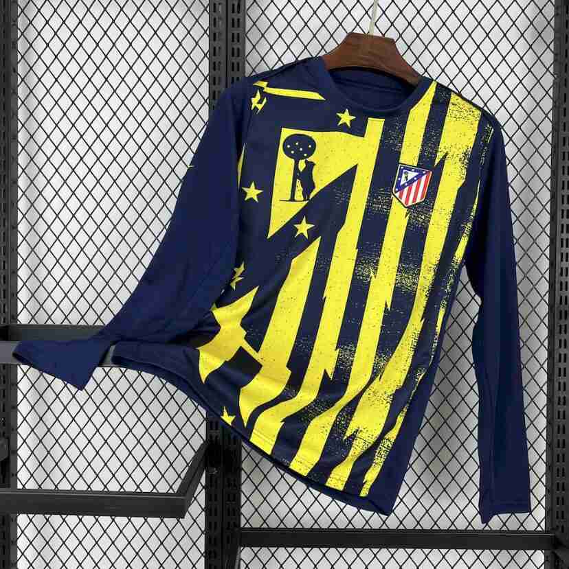 Thailande Maillot Pré-Match Manches Longues Atletico Madrid 2025 2026 Thailande Maillot Pre Match Manches Longues Atletico Madrid 2025 2026
