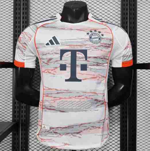Version Joueur Maillot 2rd Bayern Munich 2025 2026 Blanc Version Joueur Maillot 2rd Bayern Munich 2025 2026 Blanc
