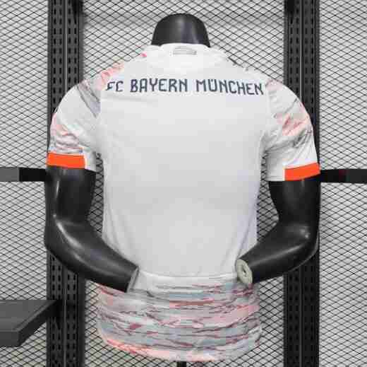 Version Joueur Maillot 2rd Bayern Munich 2025 2026 Blanc_1