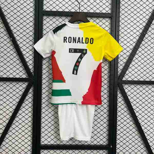 Cristiano Ronaldo NO.7 Maillot Édition Commémorative Ensemble Enfant Real Madrid 2025 2026