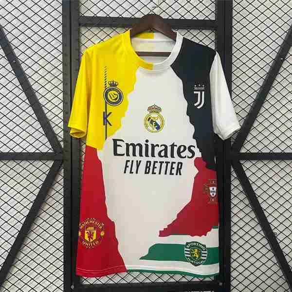 Tailandia Camiseta Cristiano Ronaldo Commemorative Edition 2025-2026 Cristiano Ronaldo NO.7 Maillot Edition CommemorativeReal Madrid 2025 2026 1