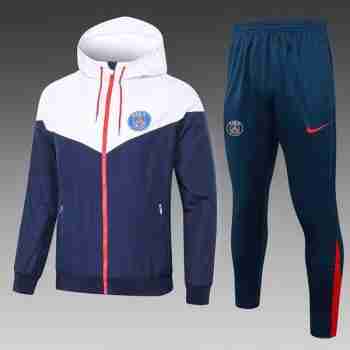 Ensemble Coupe Vent Paris Saint Germain 2025 2026 Blanc Bleu