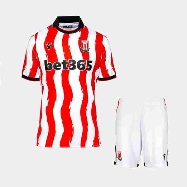 Camiseta Stoke City 1ª Niño 2025-2026 Maillot 1rd Ensemble Enfant Stoke City 2025 2026