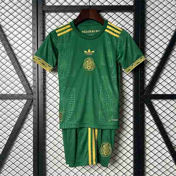 Camiseta Mexico Special Edition Niño 2025 Verde Maillot Special Ensemble Enfant Mexique 2025 2026 Vert